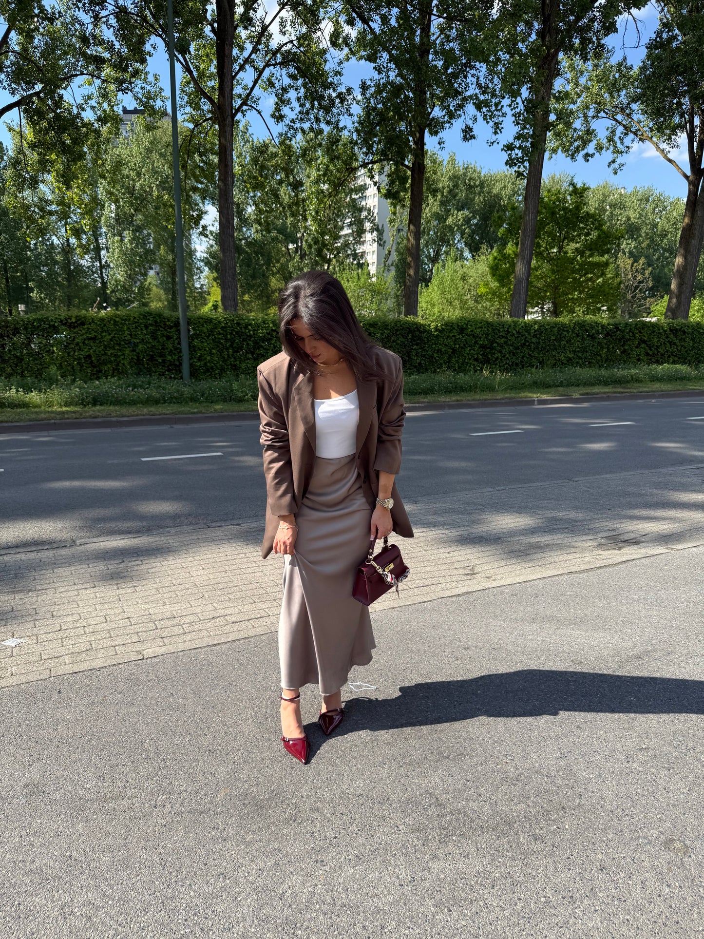 Jupe Satin Fine