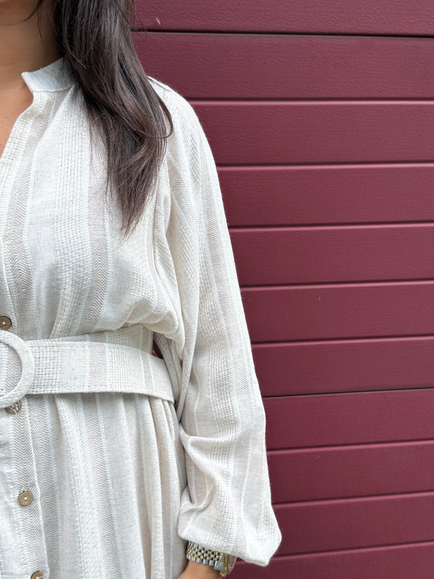 Robe Ceinture en Lin
