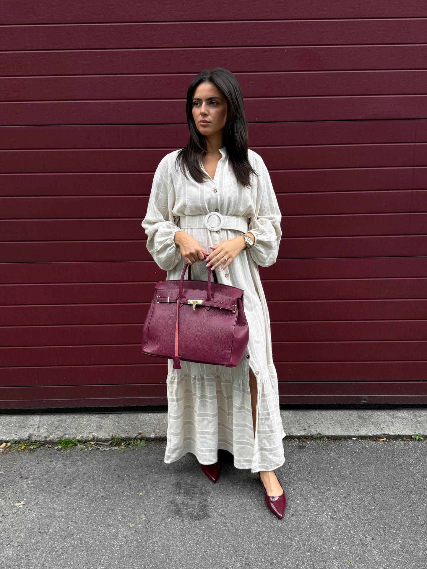 Robe Ceinture en Lin