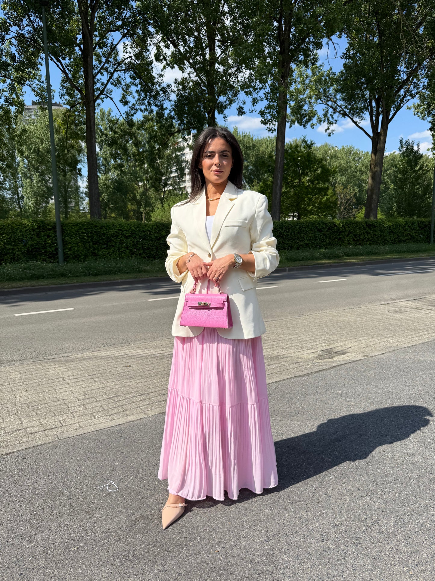 Jupe Plissé Rose
