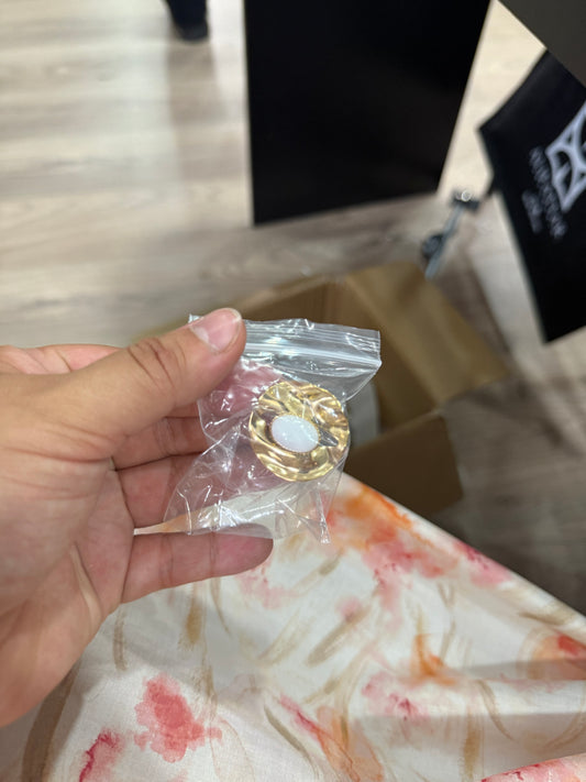 Bague perle blanche