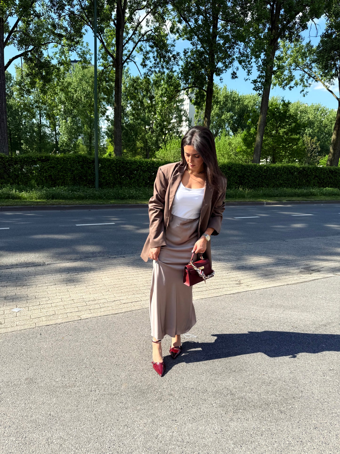 Jupe Satin Fine
