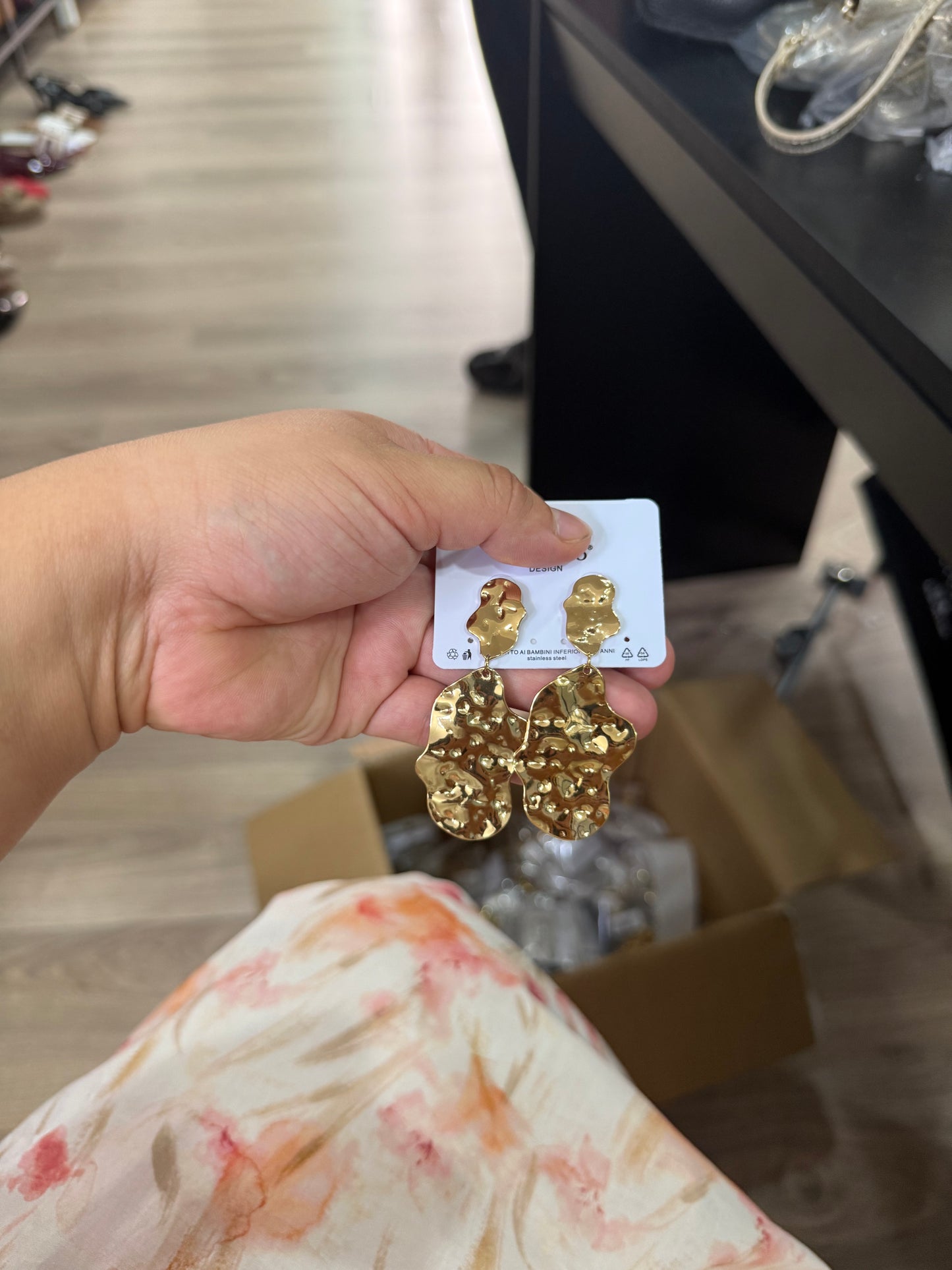 Boucles longs doree